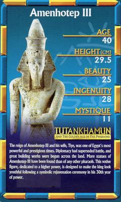 2007 Top Trumps Ancient Egypt Tutankhamun and the Golden Age of the Pharaohs #NNO Amenhotep III Front