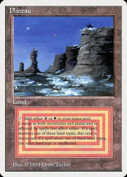 1994 Magic the Gathering Revised Edition (Summer Magic) #NNO Plateau Front