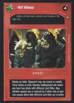 2000 Decipher Star Wars CCG Jabba's Palace Sealed Deck #NNO Hutt Influence Front