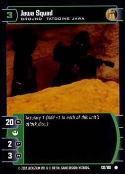 2002 Wizards of the Coast Star Wars A New Hope TCG #135 Jawa Squad Front