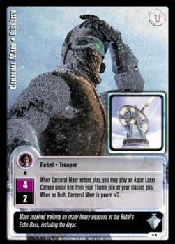 2001 Decipher Jedi Knights TCG: Masters of the Force #4 Corporal Maer - Quick Draw Front