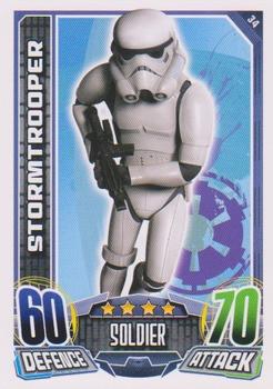 2015 Topps Star Wars Rebel Attax #34 Stormtrooper Front