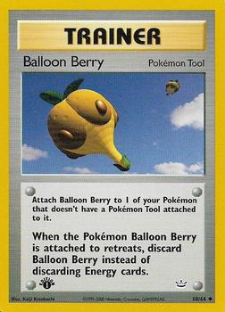 2001 Pokemon Neo Revelation 1st Edition #60/64 Balloon Berry Front