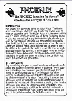 1995 U.S. Games Wyvern Phoenix #nno Rule Card Front