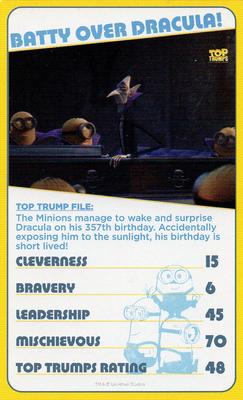 2015 Top Trumps Minions #NNO Batty over Dracula Front