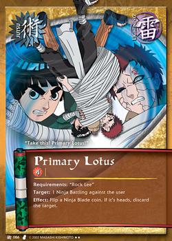 2006 Naruto Series 3: Curse of the Sand #CUSJ-086 Primary Lotus Front