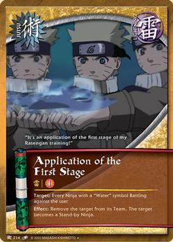 2007 Naruto Series 7: Quest for Power #QFPJ-214 Application of the First Stage Front