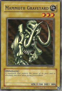 2002 Yu-Gi-Oh! Legend of Blue Eyes White Dragon North American English #LOB-009 Mammoth Graveyard Front