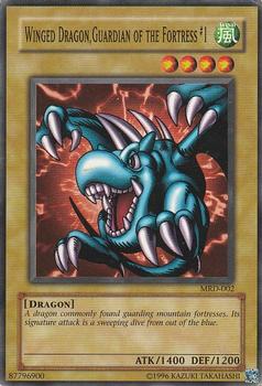 2002 Yu-Gi-Oh! Metal Raiders #MRD-002 Winged Dragon, Guardian of the Fortress #1 Front