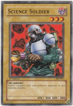 2002 Yu-Gi-Oh! Pharaoh's Servant 1st Edition #PSV-097 Science Soldier Front