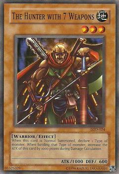 2003 Yu-Gi-Oh! Legacy of Darkness #LOD-024 The Hunter with 7 Weapons Front