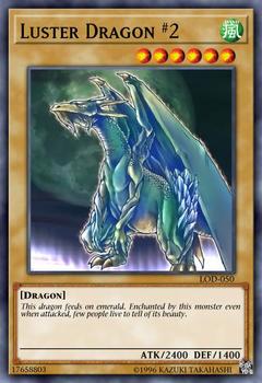 2003 Yu-Gi-Oh! Legacy of Darkness #LOD-050 Luster Dragon #2 Front