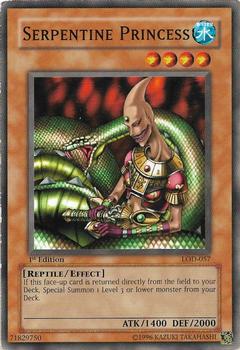 2003 Yu-Gi-Oh! Legacy of Darkness #LOD-057 Serpentine Princess Front