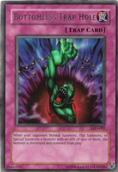 2003 Yu-Gi-Oh! Legacy of Darkness #LOD-092 Bottomless Trap Hole Front
