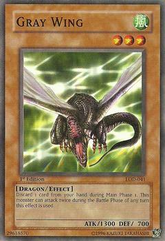 2003 Yu-Gi-Oh! Legacy of Darkness 1st Edition #LOD-041 Gray Wing Front