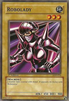 2003 Yu-Gi-Oh! Legacy of Darkness 1st Edition #LOD-054 Robolady Front