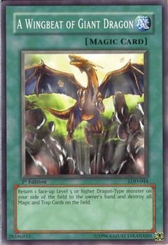 2003 Yu-Gi-Oh! Legacy of Darkness 1st Edition #LOD-044 A Wingbeat of Giant Dragon Front