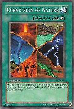 2003 Yu-Gi-Oh! Legacy of Darkness 1st Edition #LOD-084 Convulsion of Nature Front
