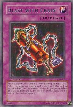 2003 Yu-Gi-Oh! Legacy of Darkness 1st Edition #LOD-088 Blast with Chain Front