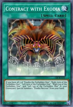 2003 Yu-Gi-Oh! Dark Crisis #DCR-031 Contract with Exodia Front