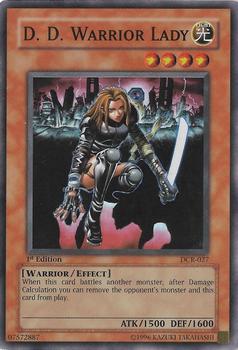 2003 Yu-Gi-Oh! Dark Crisis 1st Edition #DCR-027 D. D. Warrior Lady Front