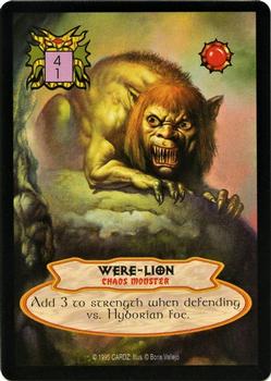 1995 Cardz Hyborian Gates #NNO Were-Lion Front