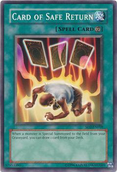 2005 Yu-Gi-Oh! Structure Deck Zombie Madness English #SD2-EN018 Card of Safe Return Front