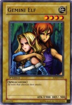 2006 Yu-Gi-Oh! Spellcaster's Judgment English 1st Edition #SD6-EN004 Gemini Elf Front