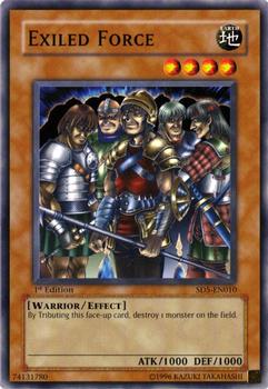 2005 Yu-Gi-Oh! Structure Deck Warrior's Triumph #SD5-EN010 Exiled Force Front
