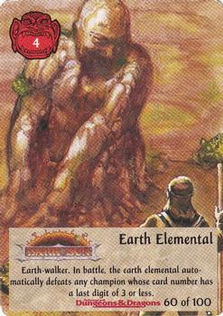 1995 TSR Spellfire Master the Magic Powers #60 Earth Elemental Front