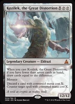 2016 Magic the Gathering Oath of the Gatewatch #4 Kozilek, the Great Distortion Front