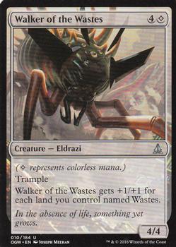 2016 Magic the Gathering Oath of the Gatewatch #10 Walker of the Wastes Front