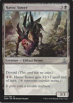 2016 Magic the Gathering Oath of the Gatewatch #71 Havoc Sower Front
