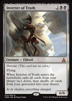 2016 Magic the Gathering Oath of the Gatewatch #72 Inverter of Truth Front