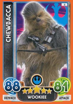 2016 Topps Star Wars Force Attax Extra The Force Awakens #6 Chewbacca Front