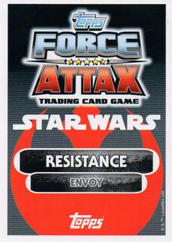 2016 Topps Star Wars Force Attax Extra The Force Awakens #16 Korr Sella Back