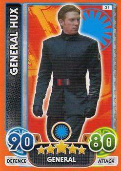 2016 Topps Star Wars Force Attax Extra The Force Awakens #31 General Hux Front