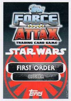 2016 Topps Star Wars Force Attax Extra The Force Awakens #36 Petty Officer Thanisson Back