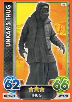 2016 Topps Star Wars Force Attax Extra The Force Awakens #56 Unkar's Thug Front