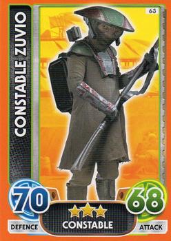 2016 Topps Star Wars Force Attax Extra The Force Awakens #63 Constable Zuvio Front