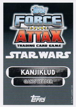 2016 Topps Star Wars Force Attax Extra The Force Awakens #67 Tasu Leech Back