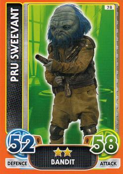 2016 Topps Star Wars Force Attax Extra The Force Awakens #78 Pru Sweevant Front