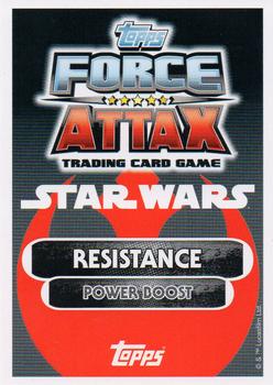 2016 Topps Star Wars Force Attax Extra The Force Awakens #91 R2-D2 & C-3PO Back