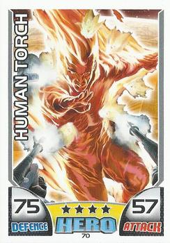 2011 Topps Hero Attax #70 Human Torch Front