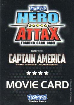 2011 Topps Hero Attax - Captain America Movie #CA11 Bucky Barnes Back