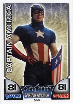 2011 Topps Hero Attax - Captain America Movie #CA15 Captain America Front