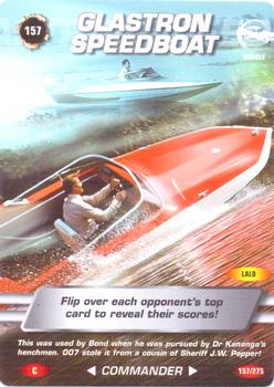 2007 007 Spy Cards Commander #157 Glastron Speedboat Front