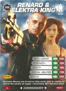 2007 007 Spy Cards Commander #200 Renard / Elektra King Front