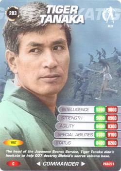 2007 007 Spy Cards Commander #203 Tiger Tanaka Front