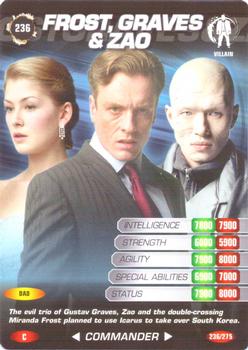 2007 007 Spy Cards Commander #236 Miranda Frost / Gustav Graves / Zao Front